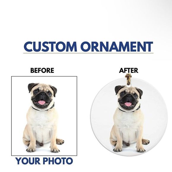 Personalized Ornaments Ceramic Hanging Decorations Gift - Picture 4 of 4